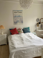 Skønt stort lyst værelse med altan.<br />Værelset ligger i vores skønne lejlighe Copenhagen, Denmark Large room with balcony Private room in rental unit vacation rental 14659029