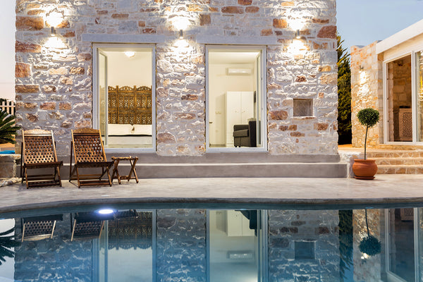A magnificent, stand alone, traditional stone built suite with direct access to  Greece Villa Pela - Lito Entire villa vacation rental 33552723