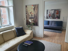 Nyd lyden af fuglekvidre og det rindende springvand udenfor, når du vågner op om Denmark Skøn lejlighed, unikt naturområde midt i centrum Entire condo vacation rental 645042590194090971