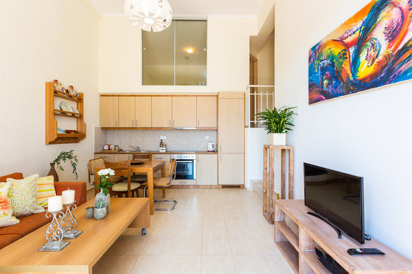 The 2-floor apartment is close to villages and a long sandy beach is 2 km away.  Rethimnon, Greece Karoti 7-Holiday 2 bedroom house at Karoti village Entire home vacation rental 14480082