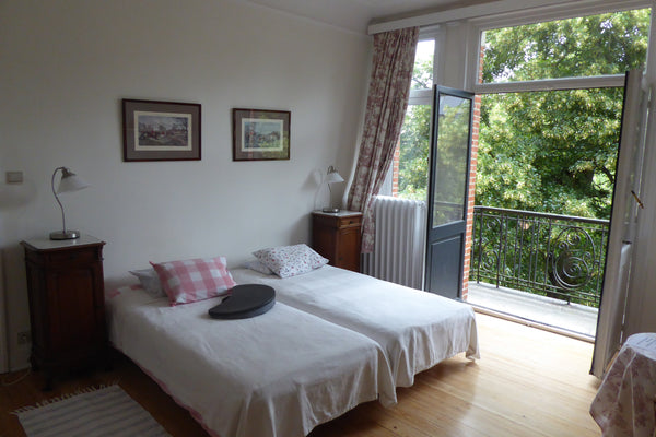 Comfortable twin bed room in a beautiful 