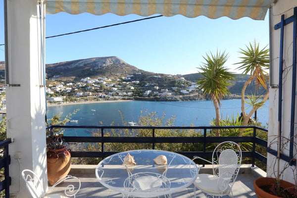 A house in the area of Kini in Syros, 80 square meters wide, with garden.The hou Greece Majestic view from a 2bedroom house Cycladic home vacation rental 3834366