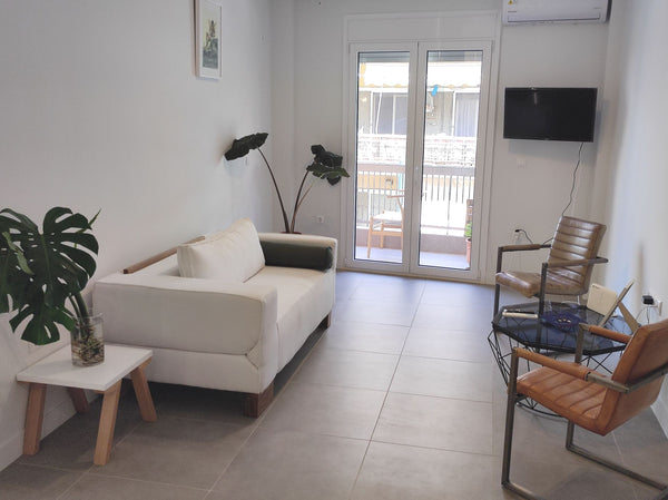 Fully renovated 2nd floor apartment with balcony. It is located at the beginning Athens, Greece Athens cozy apartment with balcony next to metro!! Entire condo vacation rental 635348264928638920