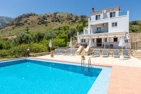 A fabulous place ideal for your holiday in Crete! Its very comfortable spaces an Chania, Greece Villa Jupiter -private tennis court and pool Entire home vacation rental 35309363
