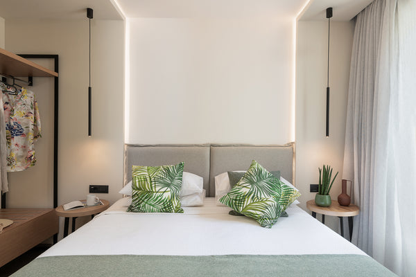 Modern design and earthy tones exude sophisticated elegance in the 36 sq.m. Supe Greece SUPERIOR ONE BEDROOM   APT MOSSA WELL BEING HOTEL Private room in serviced apartment vacation rental 44346567