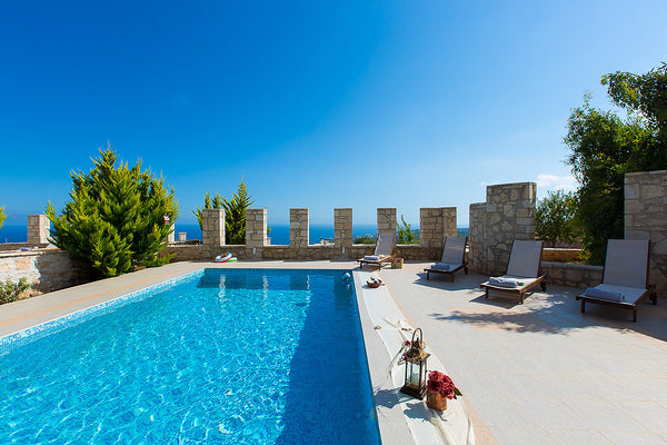 A New Eco-stone villa with private pool near the village Gerani of Rethymnon, wi Rethimnon, Greece Faethon, eco stone villa, private pool, seaview Entire home vacation rental 11879237