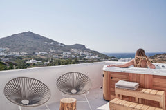The Elegant Mystique Villa of 95² (built in 2016) is located  2 km from Naxos to Athens, Greece 2 BDRM Signature Villa Sea View PRVT Pool &Jacuzzi Entire villa vacation rental 13494967