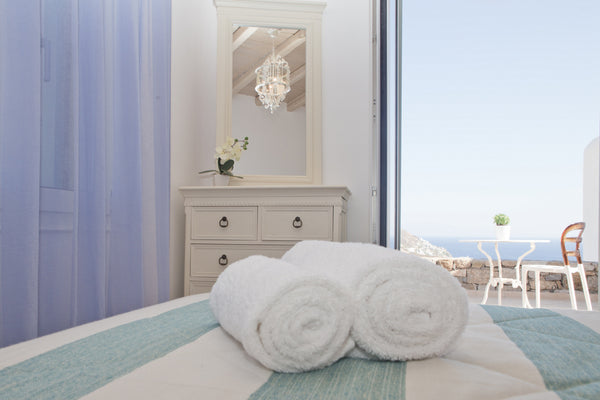 Our luxury villas consist of three levels at 70sqm with spectacular view to the   Luxury Villa with unique SEA VIEW - Niriides -Elia Room in boutique hotel vacation rental 3787389