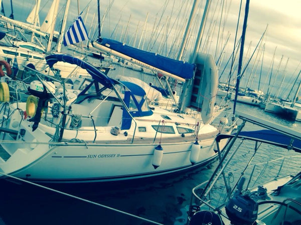 Sailing yaght in saronikos in the main harbor MARINA ALIMOY _MARINA LAYRIO<br /> Athens, Attica, Greece JEANNEU SUN ODYSSEY 35 YAGHT Boat vacation rental 18099184