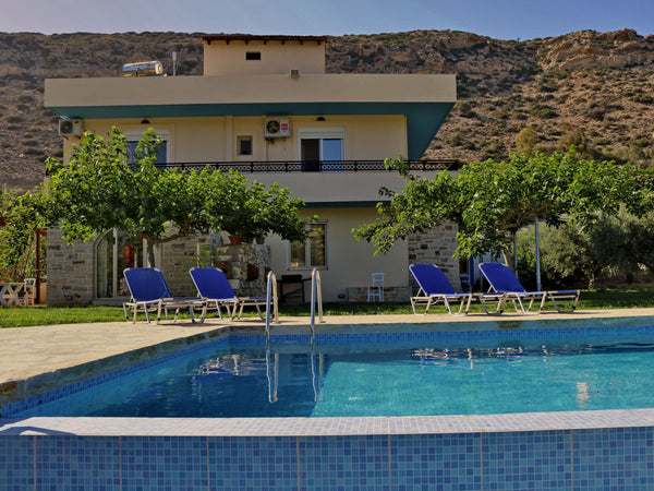 Fully equipped house, ideal for families with children and groups. There are no  Matala, Greece Villa Eleni in Matala Crete, swimming pool-garden Entire villa vacation rental 32857920