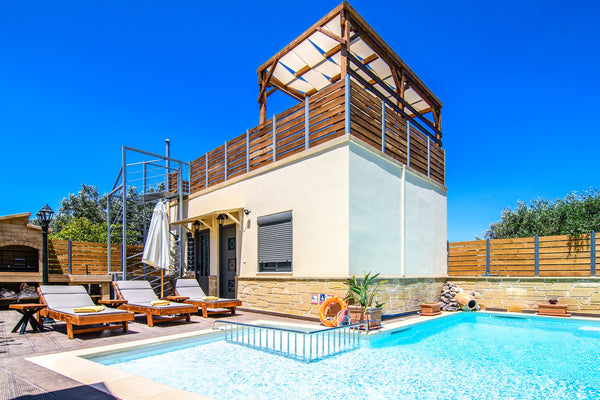 White Lilium Villa Chania is a brand new estate with private pool and outdoor ja Chania, Greece White Lilium Villa Chania, Private Pool, Jacuzzi Entire villa vacation rental 43840009