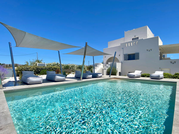 Villa Aphrodite is a newly built residence  ( 2017 ) of 180 m² / 1940 ft² locate Naxos, Greece Seaside Naxos • Villa Aphrodite with Pool @ Plaka Entire villa vacation rental 16486090