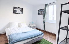 Large room of 17m², fully furnished. It has a double bed (140x190) accompanied b  Large comfortable bedroom - 17m² - BO3 Private room in rental unit vacation rental 626375676433611435