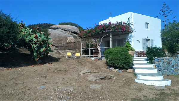 The house is agreeably situated with sea views within 2.5 acres of privately own Palaio Faliro, Greece SUNNY HOUSE with amazing view for 4+2 persons Cycladic home vacation rental 26080170
