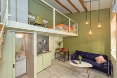 Bright and modern, Rea Studios offer a perfect home base for your exploration of  Rea Studio 2: Mint and Sage Entire loft vacation rental 34531373