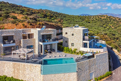 Set high on a unique location, where the natural beauty of Crete meets the endle Chania, Greece Blue Argyrie, FREE car for October, pool, jacuzzi Entire villa vacation rental 46811097