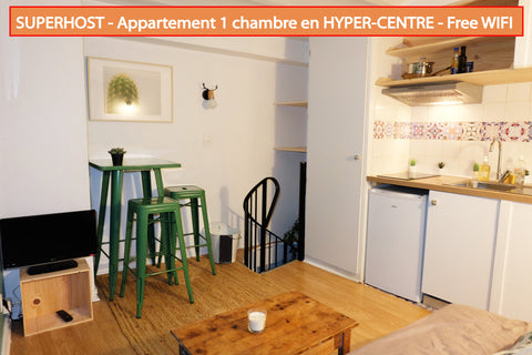 ATTENTION PAS D’ARRIVEE APRES 21h30 !<br /><br />Vous trouverez tout le confort  Bordeaux, France T2  hyper-centre vieille ville Entire rental unit vacation rental 39416820