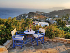Rustic studio apartment, with breathtaking views from a private terrace over the Chora, Ios, Greece Rustic Studio Apartment in Ios with amazing views Entire home vacation rental 36128846