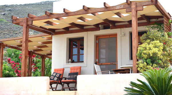 Peaceful and spacious, laid out on two levels, our home is the ideal accommodati Oia, Greece Absolute peace south villa in a beautiful garden Cycladic home vacation rental 2471467