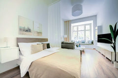 This modern and spacious apartment is located in vital and very central district Hlavní město Praha, Czechia Charming APT 21 Royal Vineyards by Michal&Friends Entire rental unit vacation rental 44653223