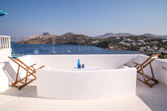 The Sunrise Bay is a private house situated just a few meters away from the Vrom Leros, Greece Sunrise Bay, near the beach, panoramic seaview. Cycladic home vacation rental 25716696