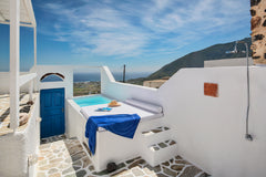 The villa is located in the traditional village "Ekso Gonia", an ideal location  Fira, Greece Art Cave traditional cave house Cycladic home vacation rental 13127515