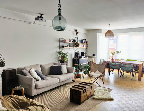 Notre appartement a été rénové et modernisé avec des matériaux choisis avec soin Brussels, Belgium Appt. spacieux cocoon à Bxl Entire rental unit vacation rental 49558902