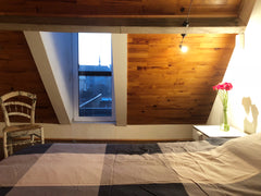 Strategically located 3min from public transportation which takes you to the Cen Antwerp, Belgium Spacious split level room in urban oasis of calm Private room in home vacation rental 12312880