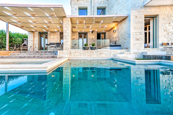 Villa Faidra is a brand-new modern stone house with total area of 183 sqm on a p Chania, Greece Luxury Villa:Seaview, Private Pool, Near The Beach Entire villa vacation rental 11982072