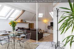 Modern, spacious, self-contained 1 bedroom & bathroom, 55m2 apartment. Central B Brussels, Belgium Bright Modern City Central Apartment (EU District) Entire rental unit vacation rental 43814678