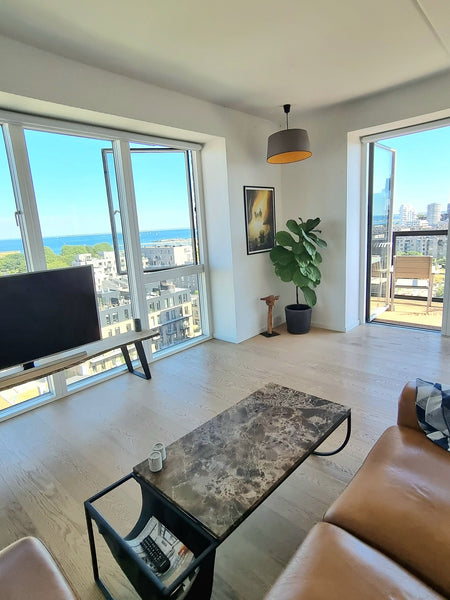 Unique apartment, fantastic sea view and view of the city's towers.<br />2 balco Copenhagen, Denmark Luxury apartment by the beach, ocean view. Entire condo vacation rental 702864495202174120