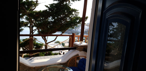 Switch of in this spacious and modern apartment while you enjoy the panoramic vi Mikonos, Greece Modern apartment with breathtaking sea view. Cycladic home vacation rental 35607331