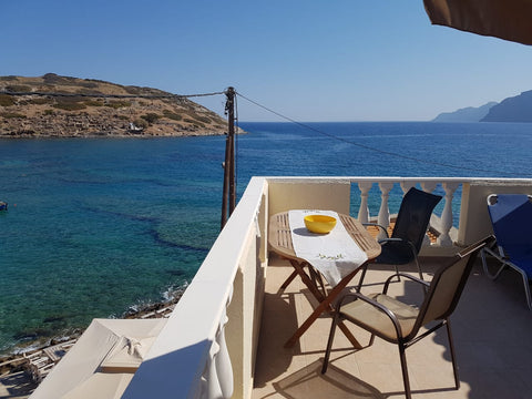 2 rooms, on the beach, fully equipped Terrace apartment, located on Mochlos beac  Meltemi Beach Terrace Apartment Mochlos Crete Entire rental unit vacation rental 28000783