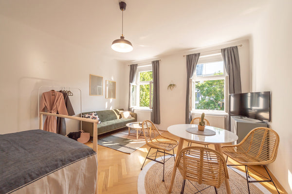 This stunning studio flat is perfectly located in the green 2nd district of beau Sankt Andrä-Wördern, Austria Stunning Studio flat close to the centre of Vienna Entire rental unit vacation rental 36765040