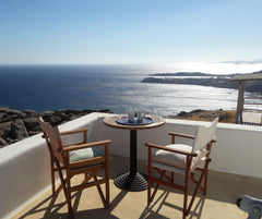 The place is located in paradise beach. Just before the entrance to Paradise bea  Balcony to Paradise. Paradise Beach Mykonos. Entire condo vacation rental 36012017