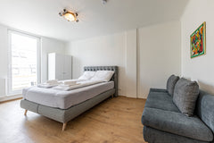 The apartment is located on the 5th floor (with elevator) a balcony, 2 bedrooms  Vienna, Austria Peaceful & Connected - Big apartment with balcony Entire condo vacation rental 51766392