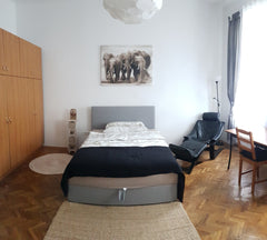 This big and bright room consists of a comfortable bed, an armchair, 2 big cupbo Vienna, Austria WG-Zimmer "Safari" in Wien Private room in rental unit vacation rental 553351303858836342