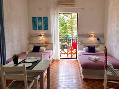 This property is 1 minute walk from the beach.<br />The apartments are right by  Heraklion, Greece Cozy room in Agia Pelagia with garden view Private room in rental unit vacation rental 617952768672833949