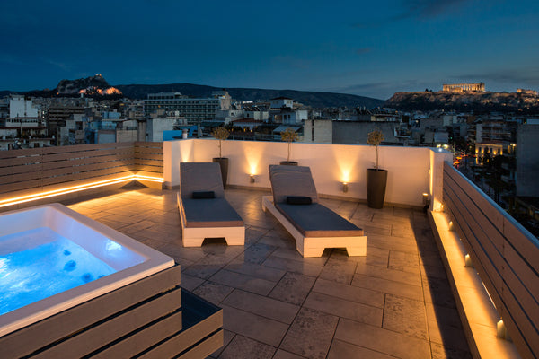 The Loft is a unique 25m² top floor getaway overlooking Athens city, the Acropol Kavala Prefecture, Greece The Loft •  Private Jacuzzi & Acropolis View Entire condo vacation rental 42131209