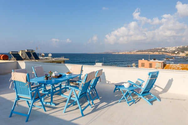 My penthouse is located on the 3rd floor in the center of Chania , in Koum Kapi  Papagou, Greece Central Penthouse with Sea View Roof Garden Entire rental unit vacation rental 33289447