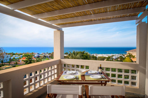 Almyra Seaside Houses is located in the area Sarantari of Hersonisos, built on a  Almyra Seaside Houses IΙ Entire condo vacation rental 25435779