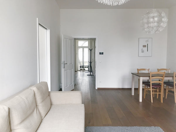 Our apartment is very spacious with high ceilings, wooden floors, and minimal de Vienna, Austria ★City Apartment next to Park and Metro★ Entire loft vacation rental 14861508