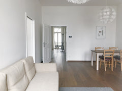 Our apartment is very spacious with high ceilings, wooden floors, and minimal de Vienna, Austria ★City Apartment next to Park and Metro★ Entire loft vacation rental 14861508