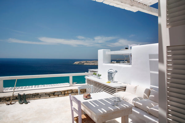 One bedroom (double bed), bathroom (bathtub), balcony with sea view in an Apartm Athens, Greece Executive Studio 2-Sea View & Shared Pool Entire condo vacation rental 1119027