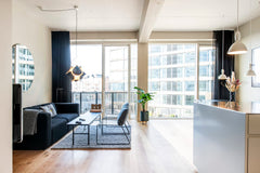 Stay By The Pier in this Copenhagen landmark fully embracing minimal and aesthet Copenhagen, Denmark By the Pier 2 bedroom hotel apt. - Into This Place Entire rental unit vacation rental 41827034