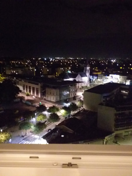 Se situe au 14ème étage, vue imprenable. Lit 90 x 190. Petit-déjeuner offert ; s Mérignac, France Chambre, lit une personne, salle d'eau en face. Private room in rental unit vacation rental 38055771