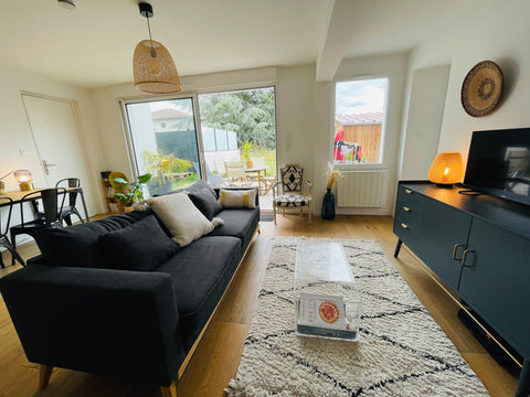 Maison plain pied à 15 min du centre de Bordeaux , entrée, séjour avec cuisine o Bègles, France Maison cosy avec jardin 15 min de bordeaux centre Entire townhouse vacation rental 635463608683778474