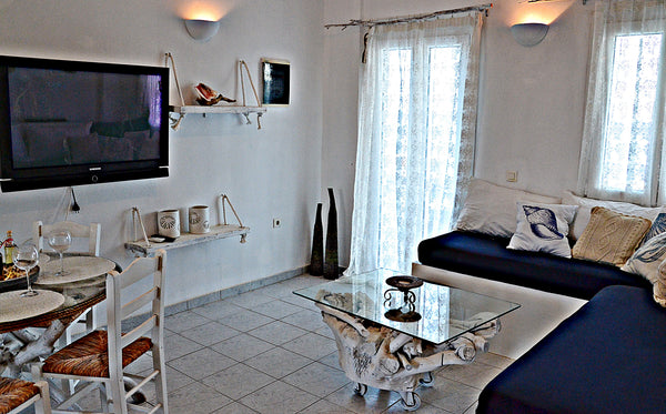 This beautiful home is trully SURROUNDED BY THE SEA!! Coastal residence on the b Greece Paros Logaras - Punda Beach Entire home vacation rental 19549830