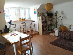 This beautiful flat has two rooms (plus kitchen and a bath/wc) and is suitable f  Bright and cosy attic near city center Entire rental unit vacation rental 54188723