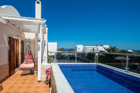 A more natural side of the island, authentic and closer to tradition, local life Mesaria, Greece Villa Helena Santorini- Private Plunge Pool & BBQ Entire rental unit vacation rental 35870510